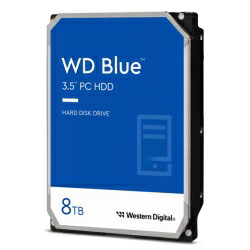 【送料無料】 WESTERN DIGITAL WD Blue 内蔵HDD 3.5インチ 8TB SATA6Gb/s 2年保証 WD80EAAZ 0718037-898346