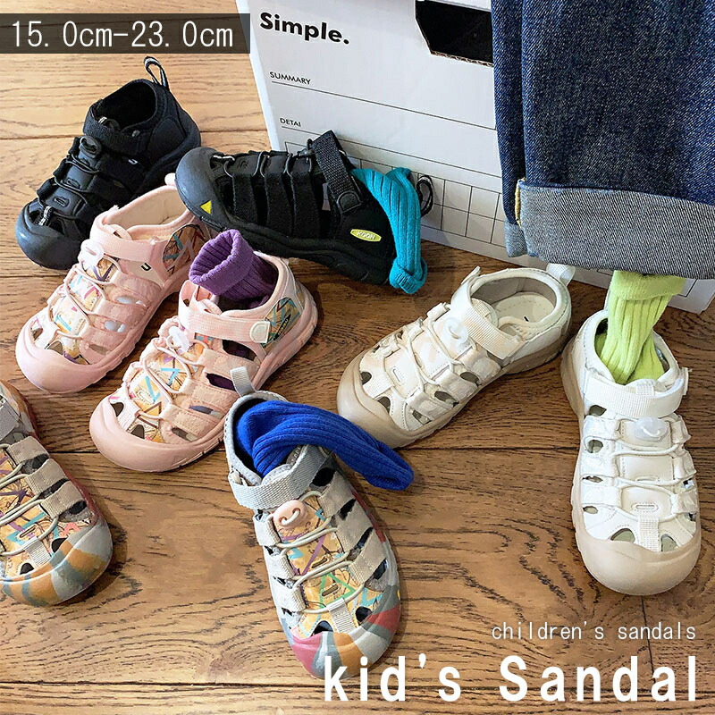 ちびっ子用サンダル キッズサンダル  歩き分かりやすい フェイクレザー 神通力磁気テープ 今めかしい 好いたらしい 愛くるしい 楽 分かりやすい 心地よい お嬢さん お坊っちゃん お嬢さん お坊っちゃん ちびっ子 こども キッズ KIDS もの言う花 靴 シューズ くつ SSG SHOP 新やって行く装置