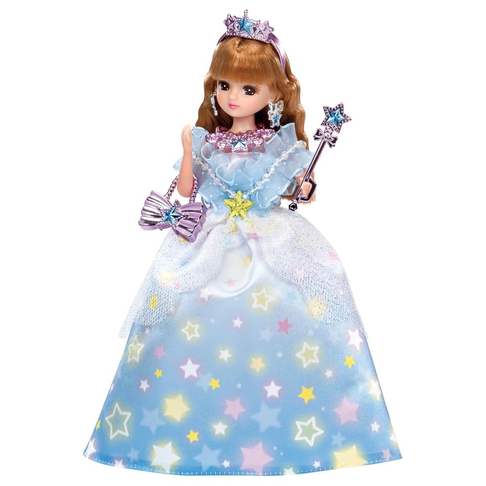 ✨新品極美42✨まるでリカちゃん❣✨セレブ可愛い女優襟✨プリンセスDress型✨ Amazon | リカちゃん LF-07 ゆめみるお姫さま プリンセスベッド