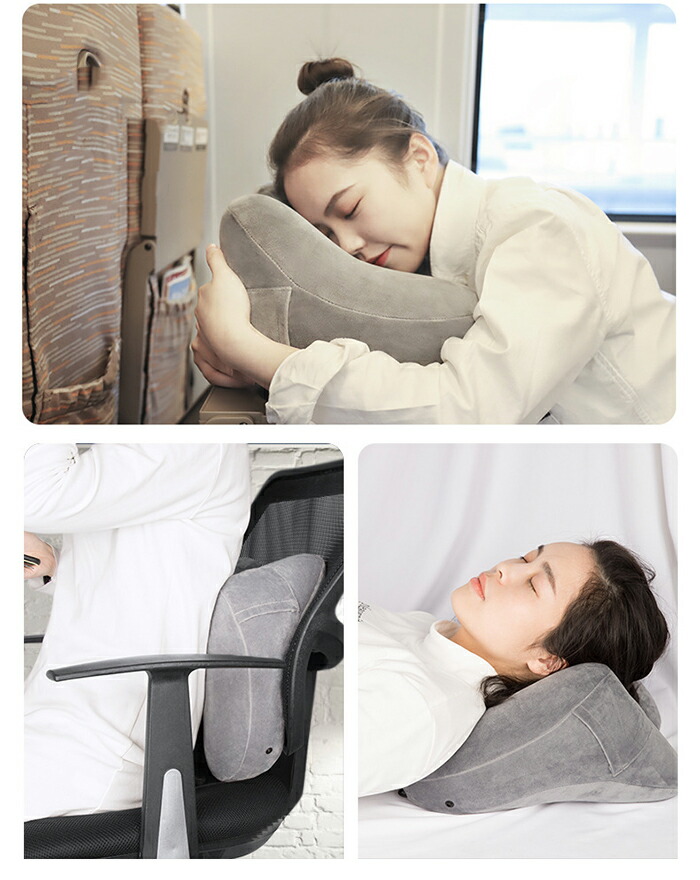 市場 フード付き 車用品 首枕 ネックピロー 旅行グッズ トラベルグッズ 携帯枕 車 空気式 旅 便利グッズ 飛行機