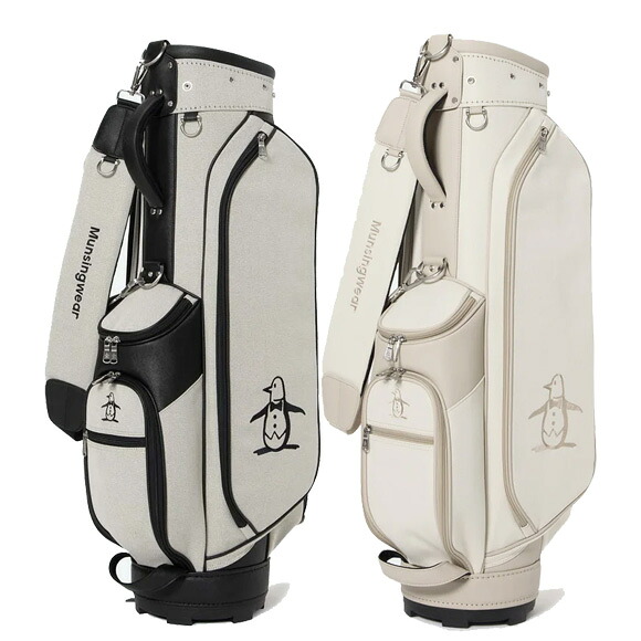 マンシング ウェア 2026ファブリックキャディバッグ（8.0型）　MG6SCB03U[Munsingwear Bag　ラウンドバッグ　ゴルフ　26SS]｜Number7 ナンバーセブン ゴルフ
