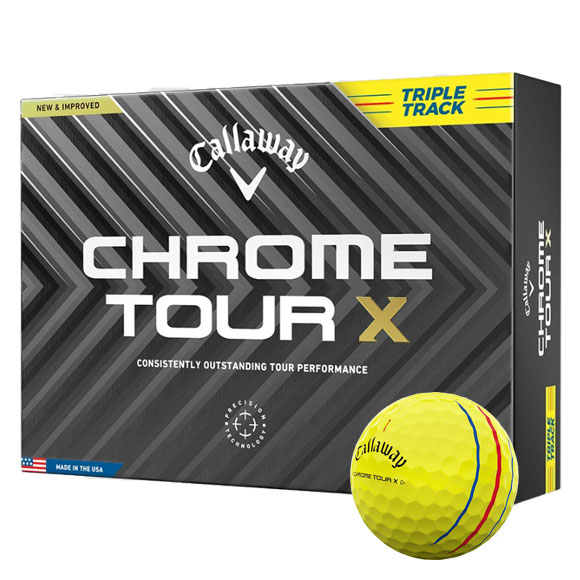 Callaway Chrome Tour X　トリプルトラック ゴルフボール3盒 キャロウェイ Callaway ゴルフ ボール クロムツアー CHROME TOUR