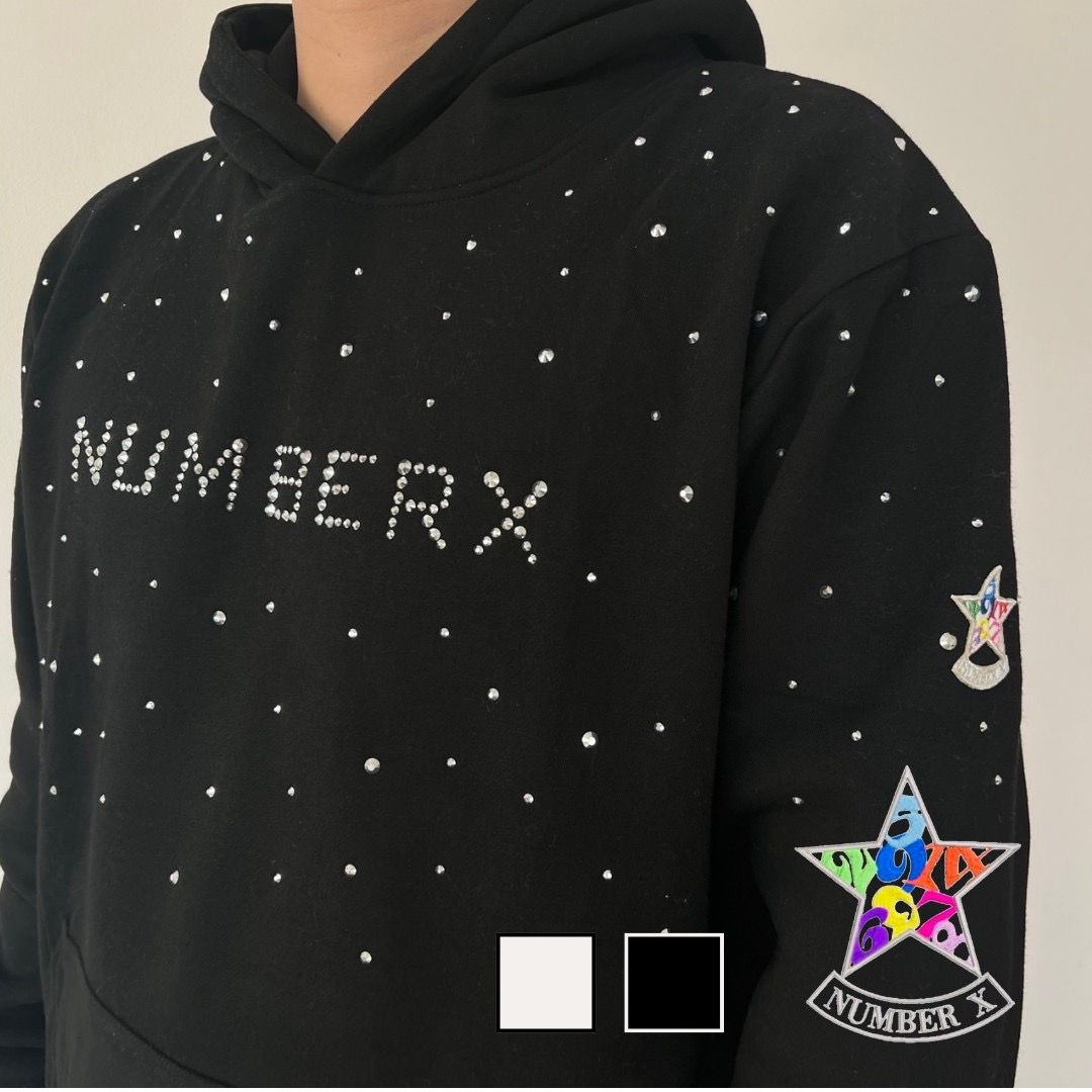 楽天市場】NUMBERX BRAND スターロゴ ロゴ パーカー ホワイト