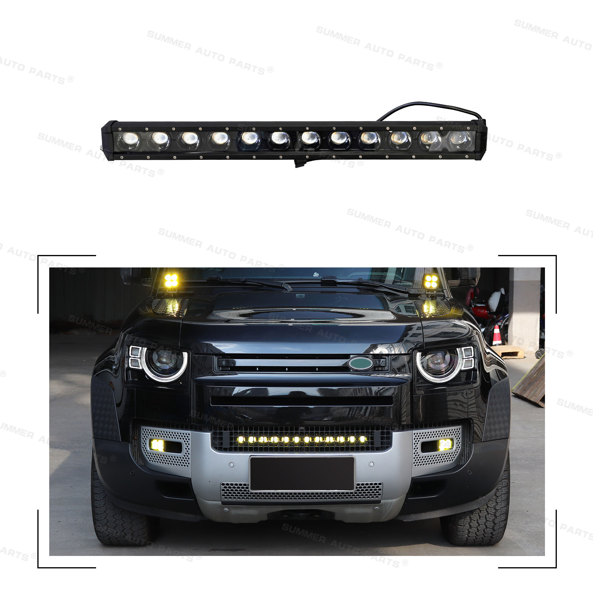 楽天市場】ランドローバー ディフェンダー 90 110 130 用 ヘッドライト