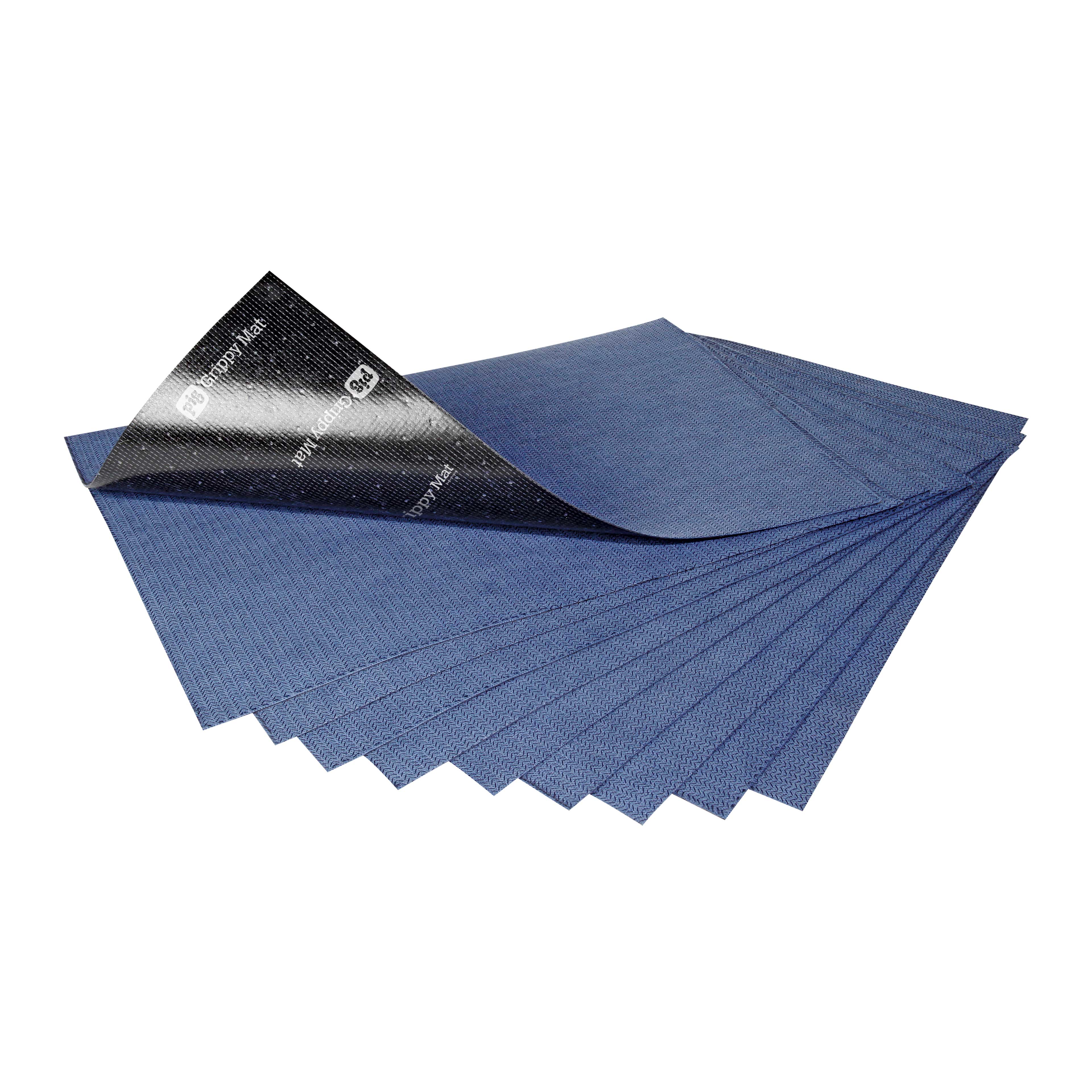 油液体吸着材 MAT3200 ピグ グリッピー 裏面粘着式吸収マット 油液体吸着マット サイズ幅41cｍ×長さ61cｍ 10枚入り/箱 吸収量3.8L/箱 油液体吸着マット オイル吸着材 オイルシート 裏面粘着シート フロアマット　防炎適合品