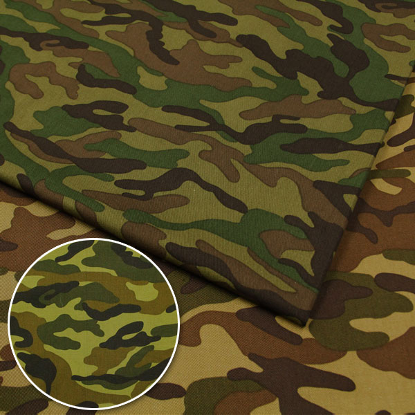 DPM迷彩 ポリコットン混紡 ツイル生地 150cm x 12m DPM迷彩 ポリ