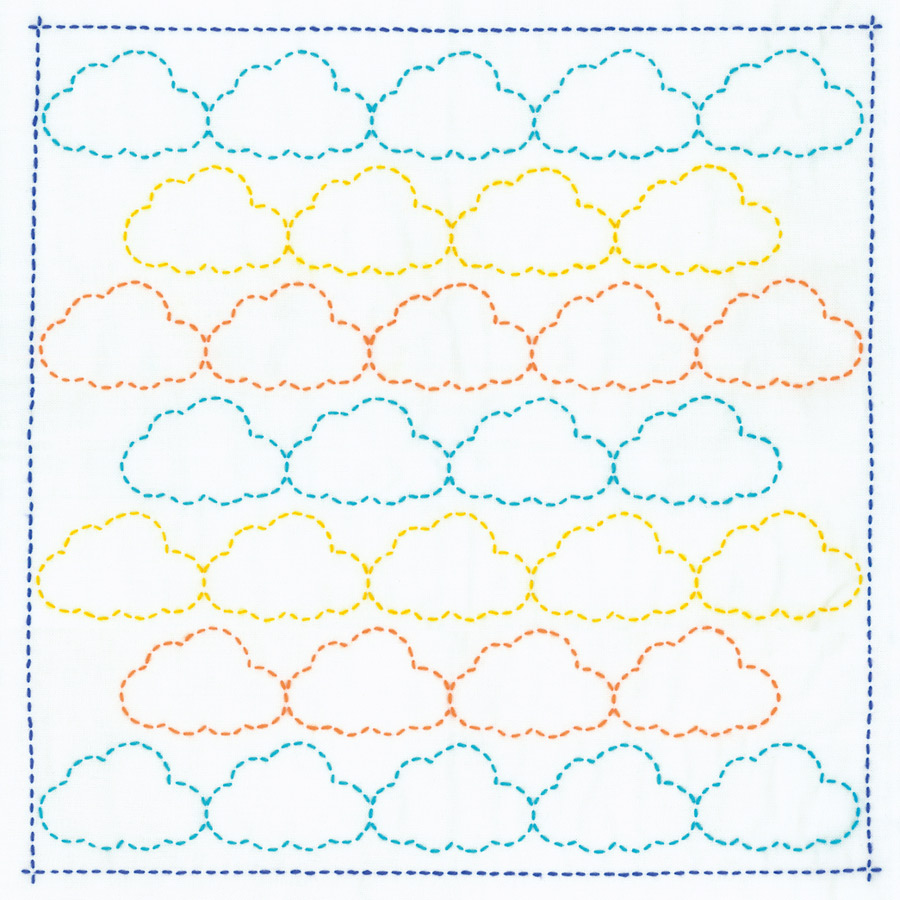 楽天市場 刺し子キット 花ふきん くも Rcp 布がたり ちりめん和柄生地と手芸