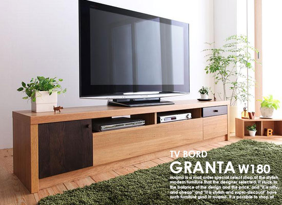 日本製フロアタイプテレビボード GRANTA【グランタ】置き目洋弓ドW180 【代引不可】