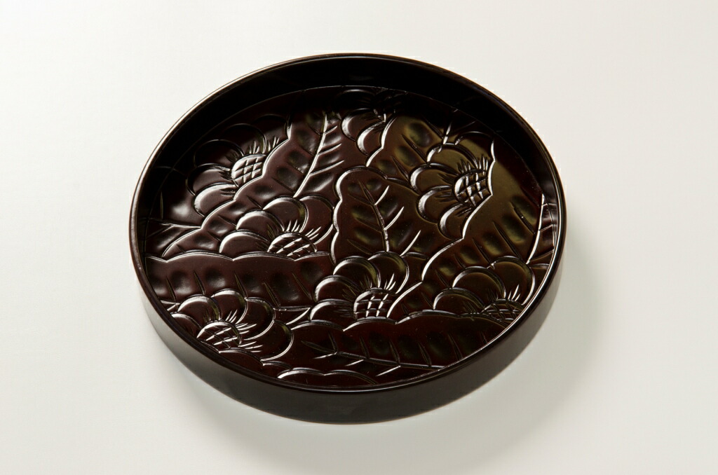 希少　鎌倉彫　和屋　木製漆器　丸盆　菓子盛り盆皿　古美術品　日本伝統工芸品 楽天市場】【ふるさと納税】逗子茜工房 鎌倉彫 尺丸盆 鉄線（て