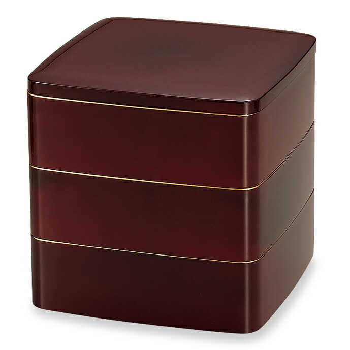 楽天市場】6.0寸 都 三段 重箱 溜渕金塗 3段 2段 二段 1段 一段 日本製