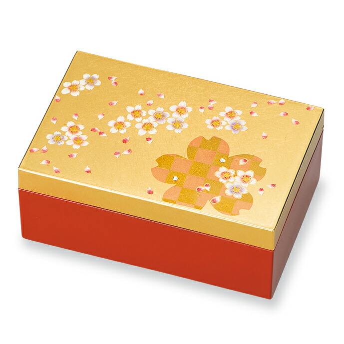 楽天市場】ジュエリーBOX 桜花赤富士山中漆器 山中塗 世界遺産