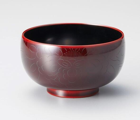 楽天市場】5寸煮物椀 溜内黒 春秋蒔絵 越前漆器 漆塗り 木粉入樹脂