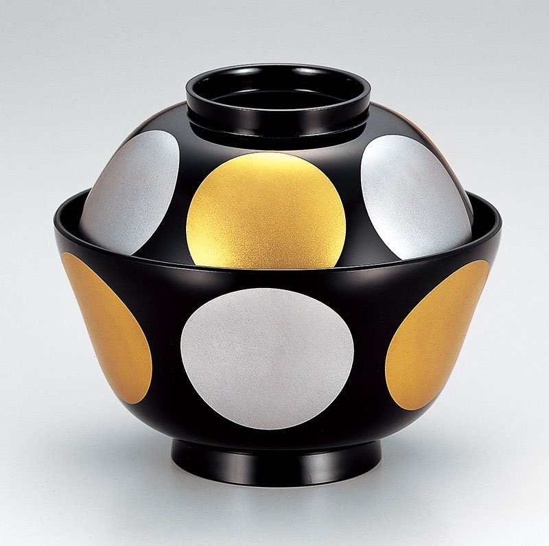 楽天市場】越前塗 ひさご雑煮椀 日月 黒 漆器 お雑煮用 お雑煮 お椀