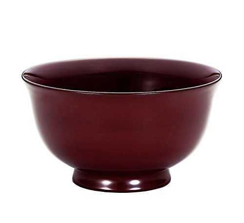 木製 羽アーチ形 大椀 朱 応量椀 越前塗師細工 雑煮椀 丼 漆手ペンキ塗り くりぬき 越前ペンキ塗り どんぶり 1個 No4【差し上げ物】