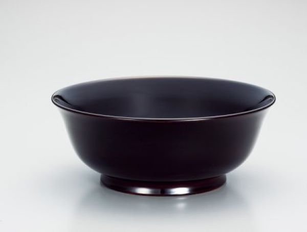 木製 羽反り 大椀 溜 応量椀 越前漆器 雑煮椀 丼 漆手塗り くりぬき 越前塗り どんぶり 1個 No5【ギフト】