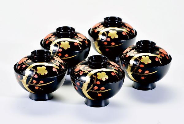 楽天市場】お好み椀 雑煮椀 煮物椀 会津漆器 木粉 お椀 おわん 蓋付き