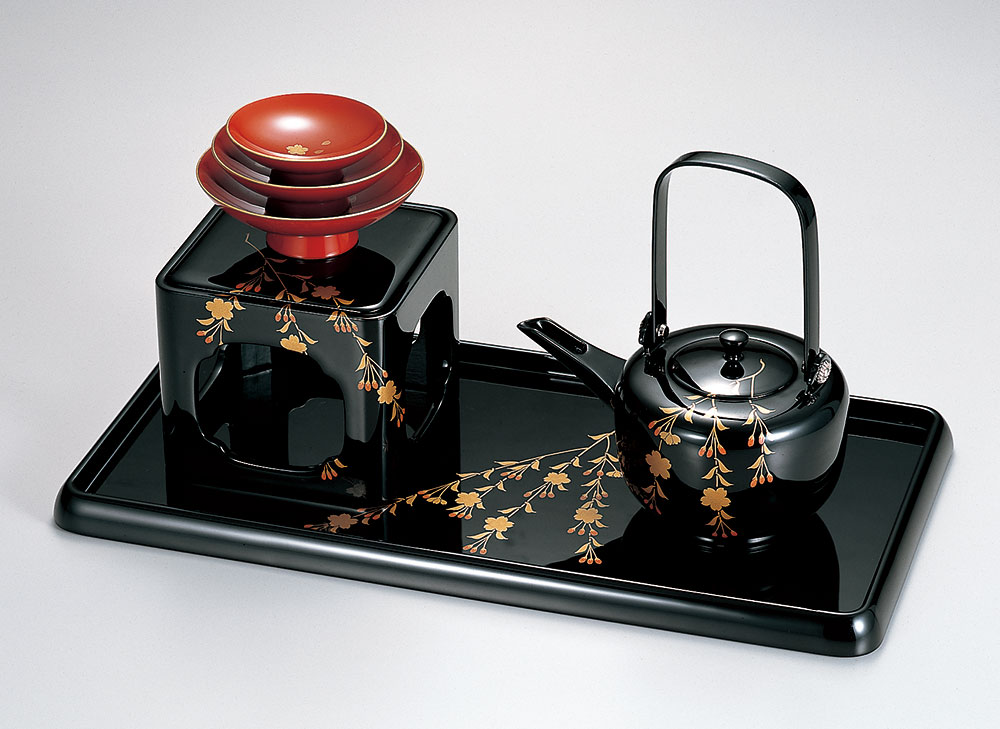 漆塗り　屠蘇器セット　天然木 お屠蘇セット 屠蘇器 木製 酒器 和食器 おとそセット 越前塗り