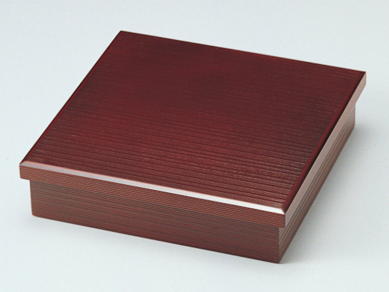 楽天市場】日本塗り 裏木曽春慶塗 松花堂弁当箱 蓋付き 四つ切り