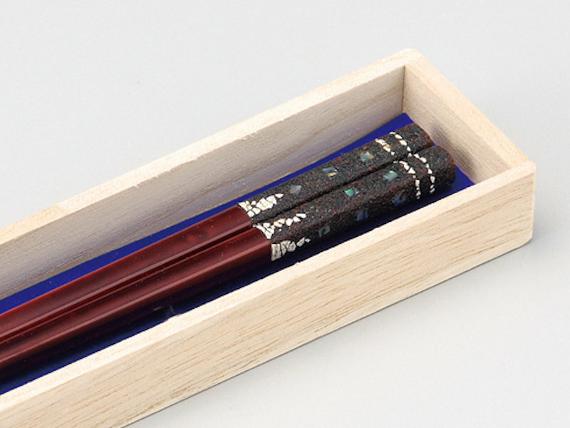 お1人様1点限り】 木製 越前漆器 溜塗り 漆塗り お箸 貝煌 桐箱入り 天然木 おはし うるしぬり １膳 fucoa.cl