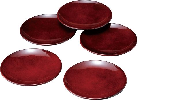 紀州漆器 4.5寸 お菓子皿 銘々皿 ななこ塗り 5枚セット【ギフト・内祝い・成人内祝い・結婚内祝い・新築祝い・お返し】【楽ギフ_包装選択】【楽ギフ_のし】【楽ギフ_のし宛書】