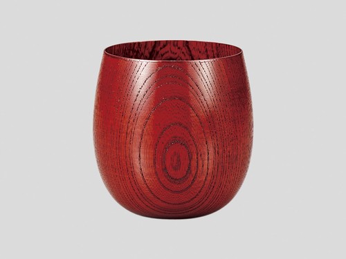 木製 欅 フリーカップ あかね くりぬき たまゆら グラス 国産 1個【ギフト】画像