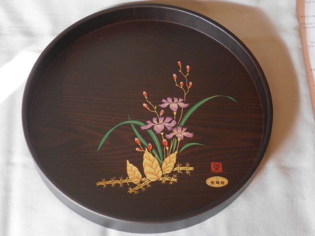 中国 唐木紫檀製 無垢彫 煎茶盆 香盆 M R4273の+