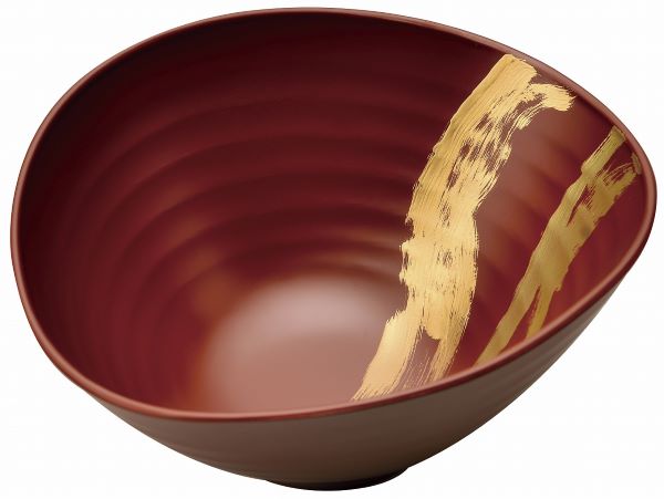 盛鉢 朱塗り 旬彩 鉢 金彩 6.0 木粉 会津漆器 会津塗り 1個 【ギフト・内祝い・成人内祝い・結婚内祝い・新築祝い・お返し】【楽ギフ_包装選択】【楽ギフ_のし】【楽ギフ_のし宛書】