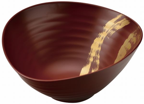 盛鉢 朱塗り 旬彩 鉢 金彩 8.5 木粉 会津漆器 会津塗り 1個 【ギフト・内祝い・成人内祝い・結婚内祝い・新築祝い・お返し】【楽ギフ_包装選択】【楽ギフ_のし】【楽ギフ_のし宛書】|ぬりもの屋 井出漆器