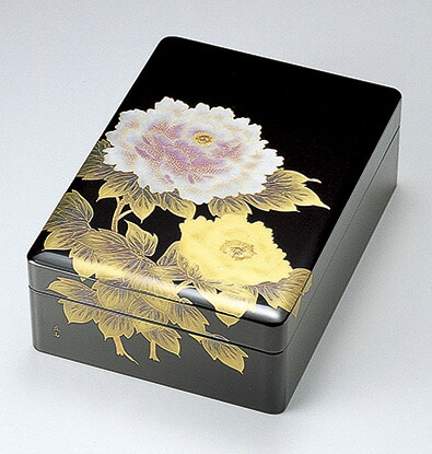 楽天市場】文箱 書類入れ 書類箱 文庫 A4判 漆塗り 沈金 紅白梅 黒 加