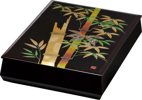 楽天市場】木製 会津漆器 文庫 11.0 黒塗り 夢あかり 板蓋 文箱 A4