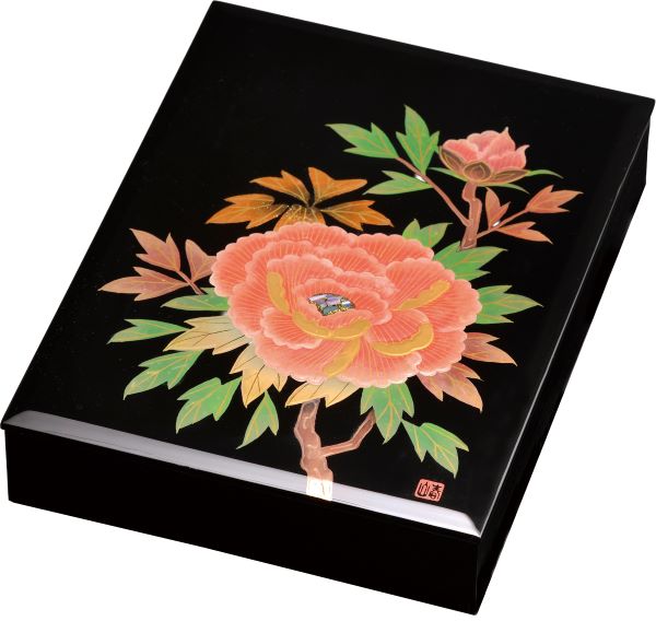 楽天市場】木製 会津漆器 文庫 11.0 黒塗り 夢あかり 板蓋 文箱 A4