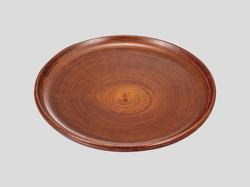 山中漆器　漆塗り丸盆 山中塗 ヴェルエース 新木目丸盆 | 山中塗（山中漆器