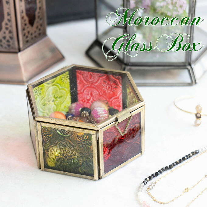 アンティーク　七宝焼き　六角形　ジュエリーボックス　稲葉スタイル Amazon.co.jp: 木製宝箱 ジュエリーボックス 金具付き レトロ