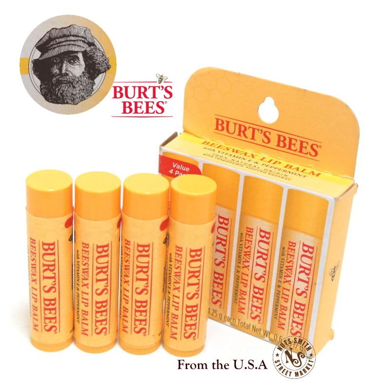 楽天市場】米国 BURT'S BEES バーツビーズ リップバーム クリーム 4本