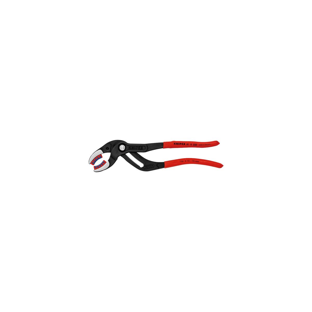 クニペックス KNIPEX 8111-250 配管ペンチ(プラ スチックアゴ付)(SB)