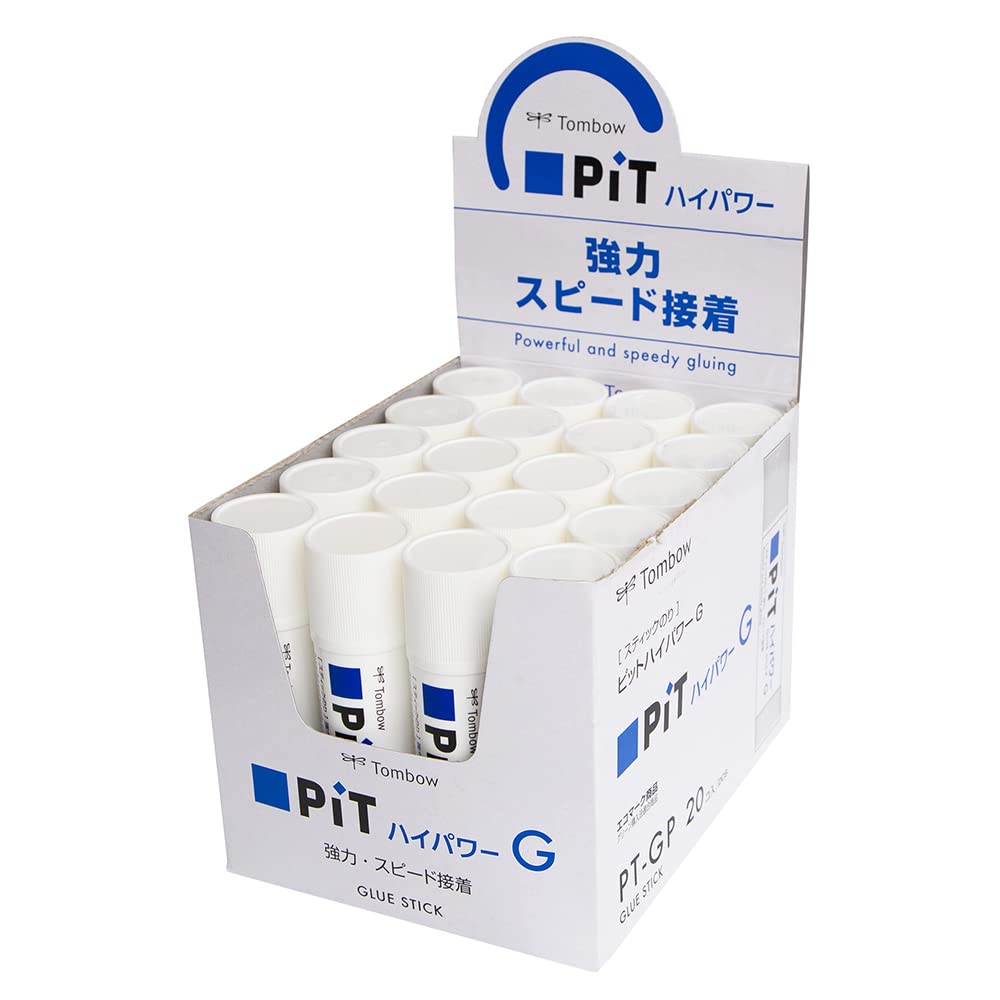 トンボ鉛筆 突っ支い棒のり PiTハ イパワー G大きさ (豪然たる・素早さねばり着く) (40g) 20本 PT-GP-20P