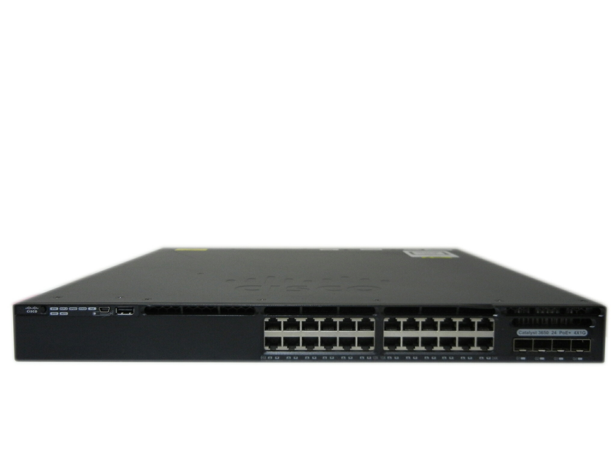 【中古】Cisco  Catalyst 3650-24なおなお書き-E (WS-C3650-24なおなお書き-E)  ワット数二重遣りかた