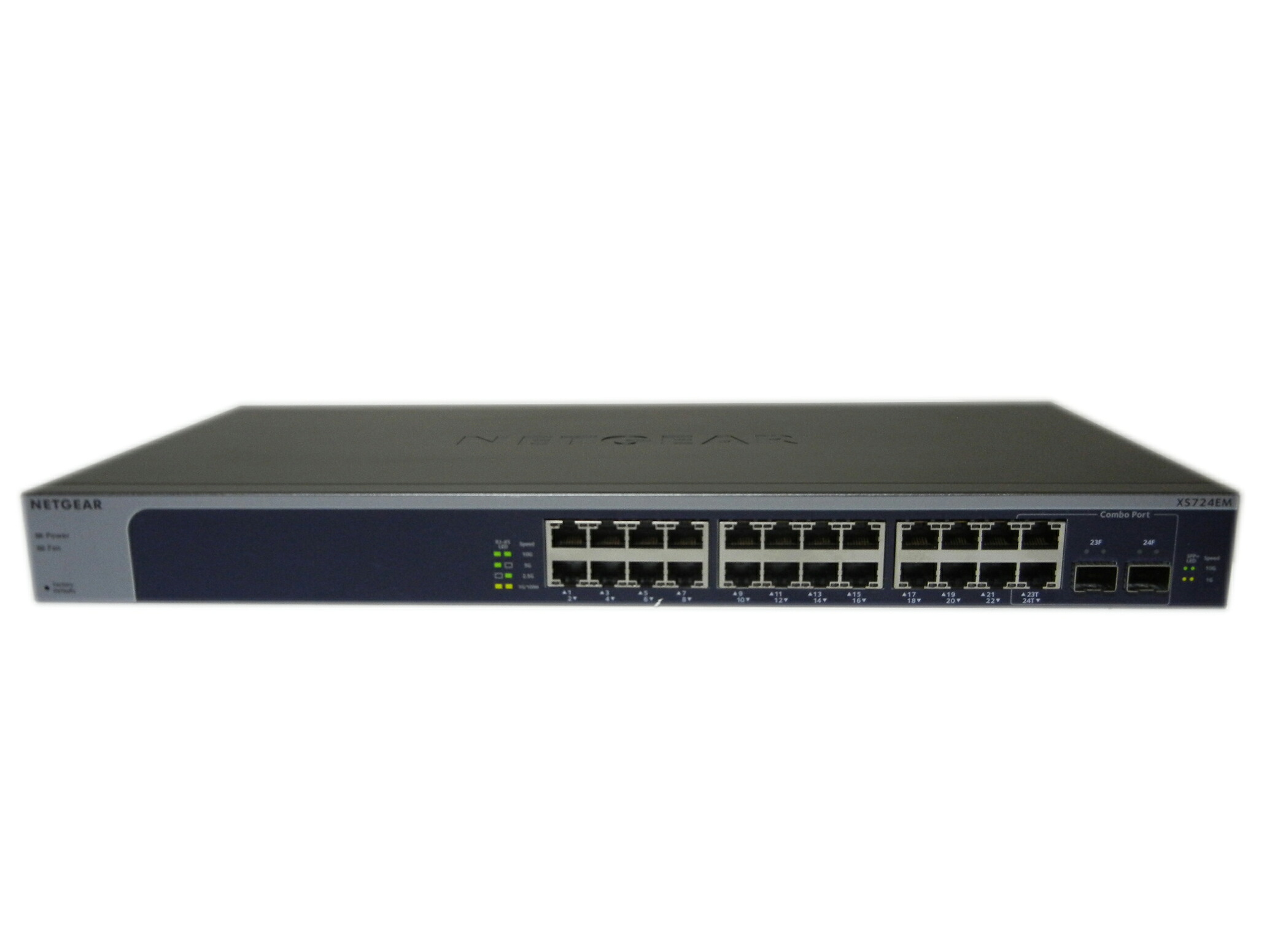 【中古】NETGEAR PROSAFE XS724EM 10G/マルチギガビット24界面
