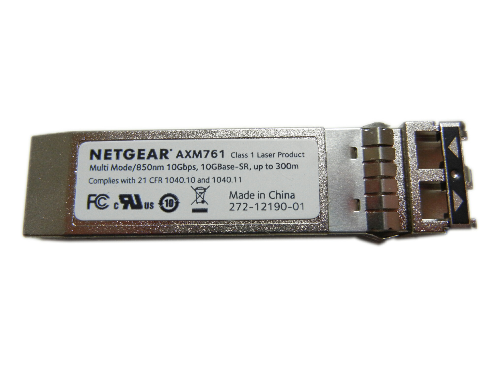 【楽天市場】【中古】Netgear AXM761 10GBASE-SR SFP+マルチモードLC GBIC：NW工房