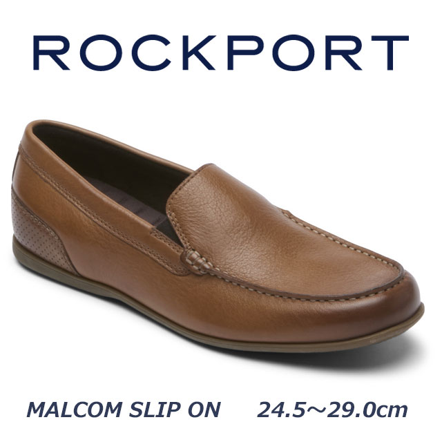 【P5倍!マラソン期間!要エントリー】 ロックポート ROCKPORT CJ2276 マルコム スリッポン ドライビングデザインシューズ ビジネス 旅行 衝撃吸収 メンズ 靴