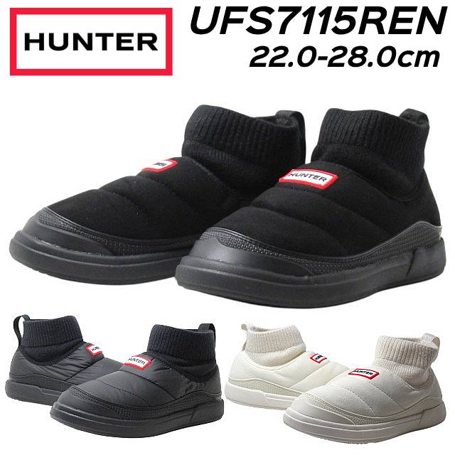 【P5倍!マラソン期間!要エントリー】 ハンター HUNTER UFS7115REN ユニセックス インアウト ビーガン スエード ニッテッド カフ ブーツ メンズ レディース 靴