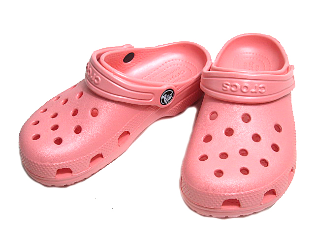 melon pink crocs