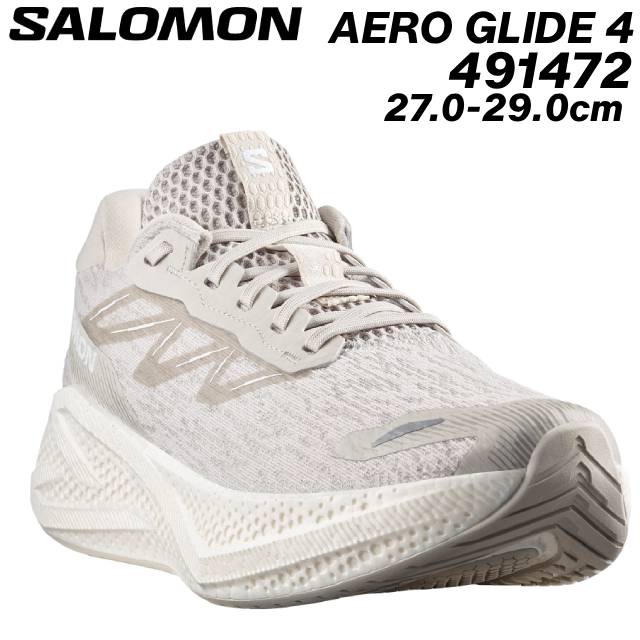 【お得なクーポン配布中4/22まで】 サロモン SALOMON L49147200 AERO GLIDE 4 男性用ランニングシューズ メンズ 靴