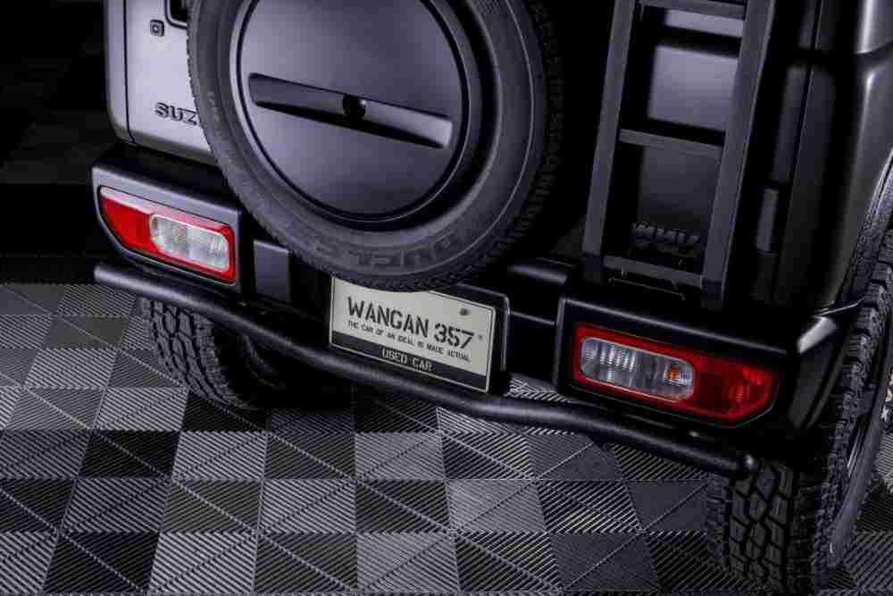 WANGAN357 JB64W ジムニー JB74W ジムニーシエラ / リアバンパーガードバー / リアバー プルバー / ブラック