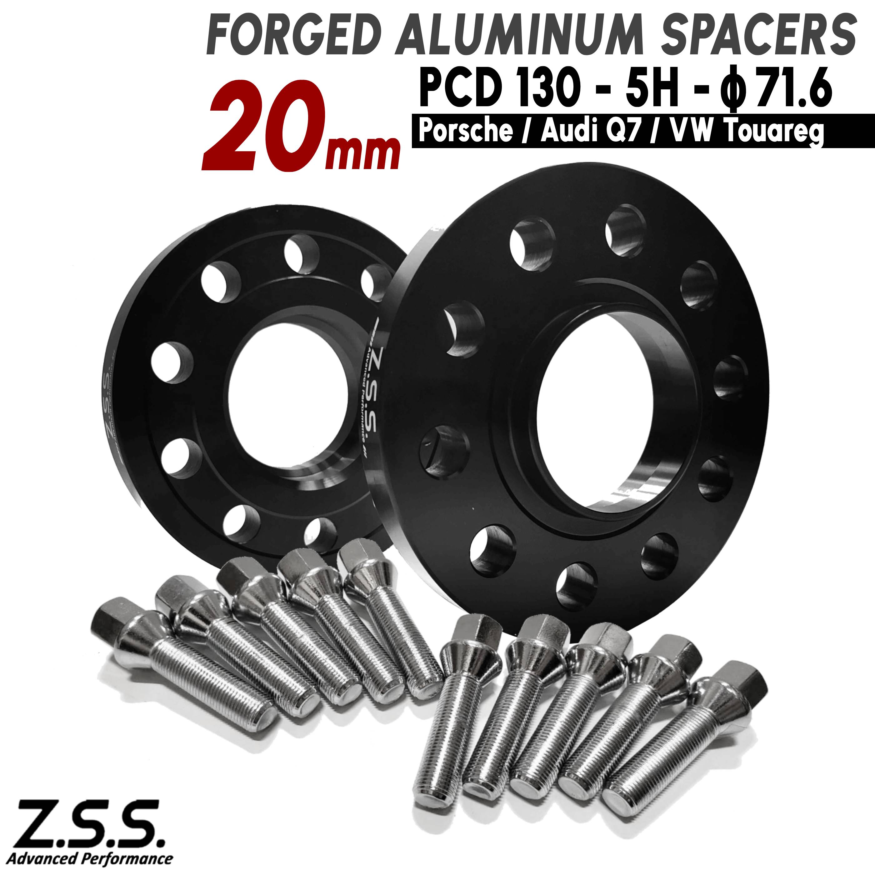 Z.S.S. AP ポルシェ 911 (991) 2011~2019 Porsche 20mm PCD130 5穴 ハブ径 71.6φ スペーサー 社外ホイール用 ボルト付き ZSS
