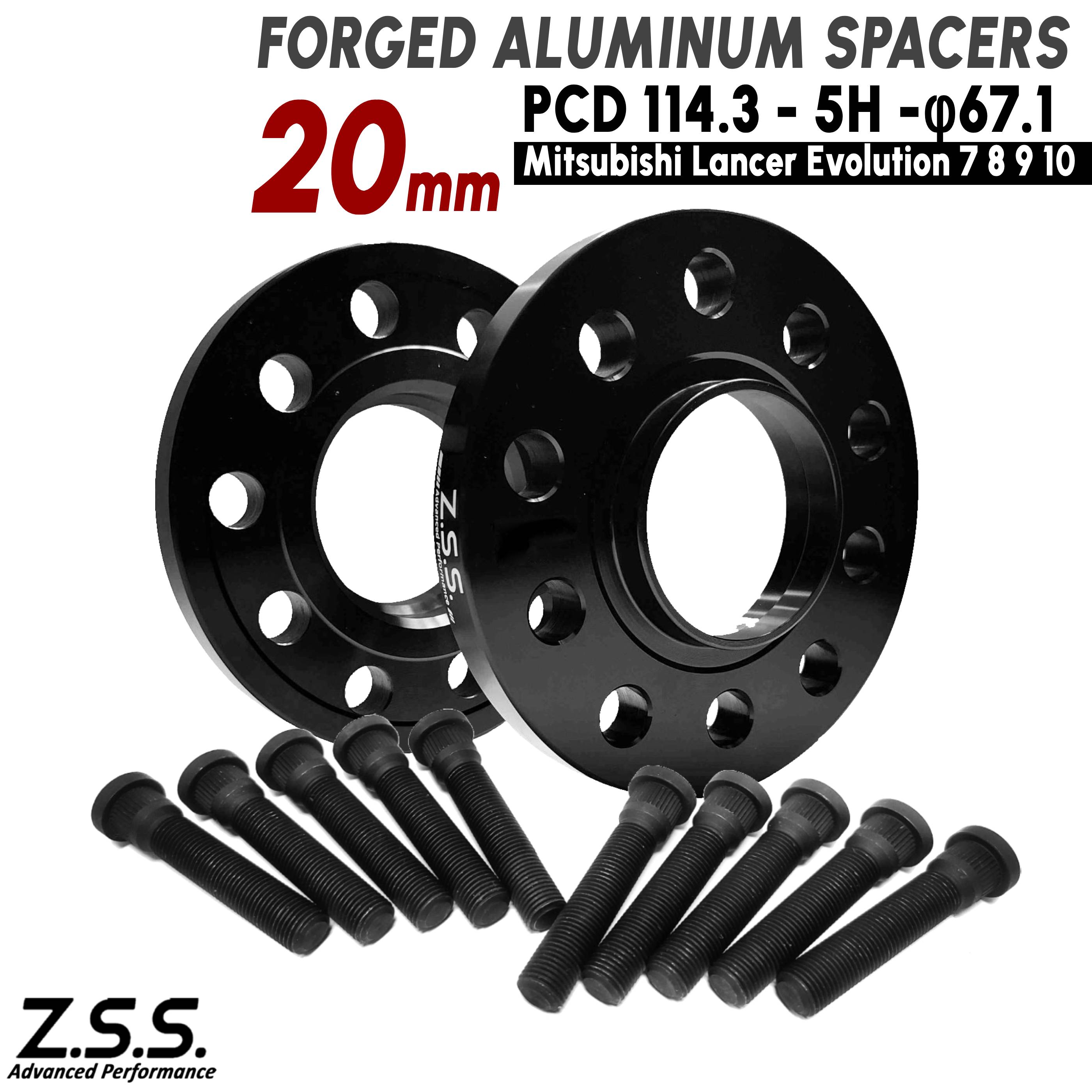 Z.S.S. AP 【 純正交換用ハブボルト付き】三菱 3000GT GTO (1992~1999) Z15A Z16A 厚み 20mm スペーサー PCD114.3 5穴 ハブ径 67.1φ ZSS