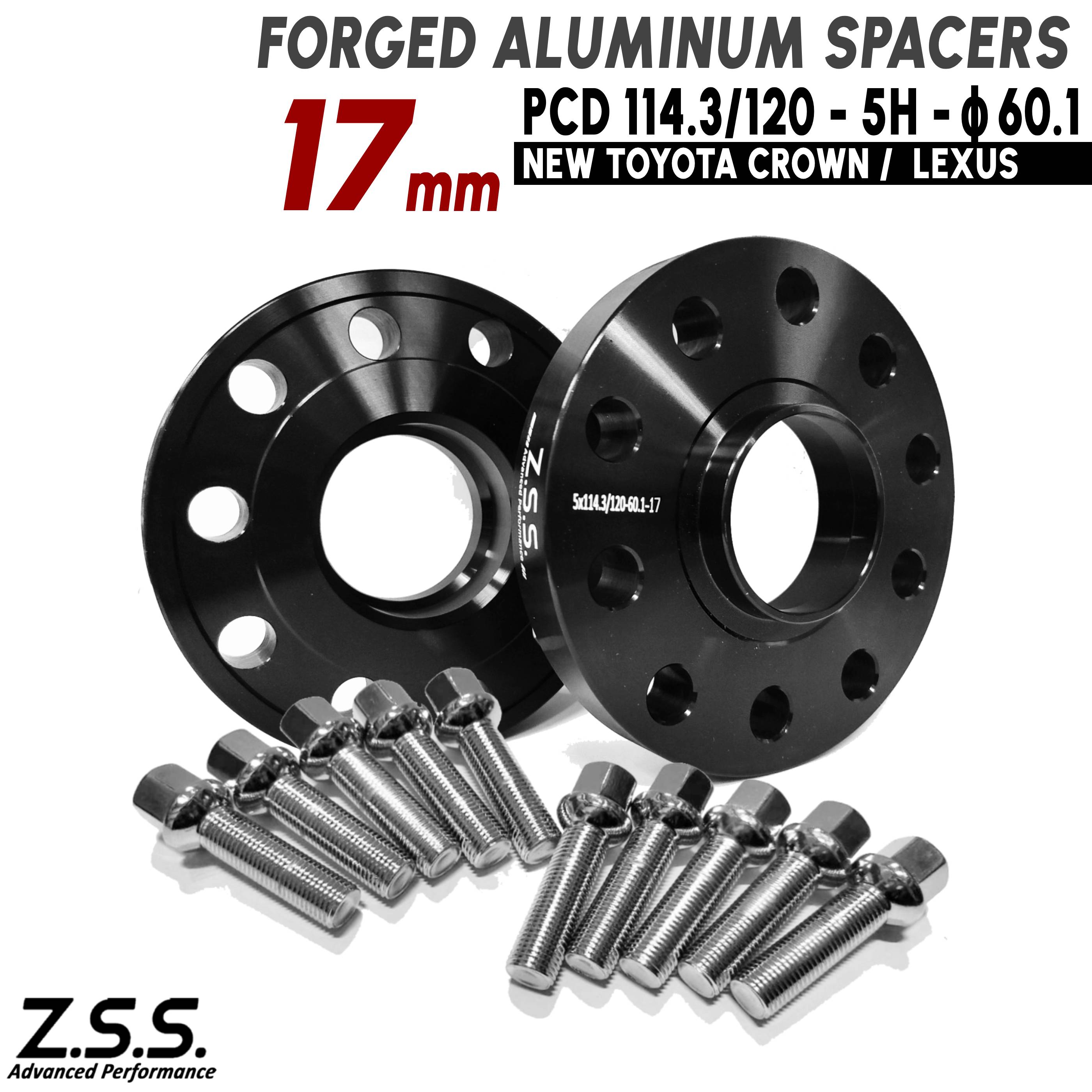 Z.S.S. AP レクサス NX II (Z20) NX350 5BA-TAZA25 6AA-AAZH20 6AA-AAZH25 6LA-AAZH26 17mm PCD114.3 5穴 60.1φ スペーサー ボルト付き