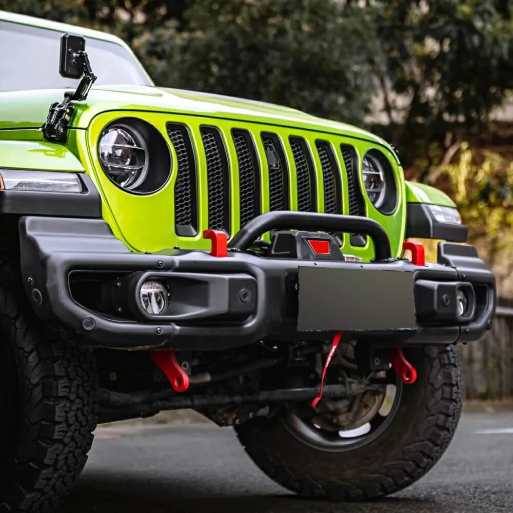 ジープ ラングラー JL フロント バンパー (10th Anniversary スタイル) センサー穴付き ブラック Front Bumper JEEP WRANGLER