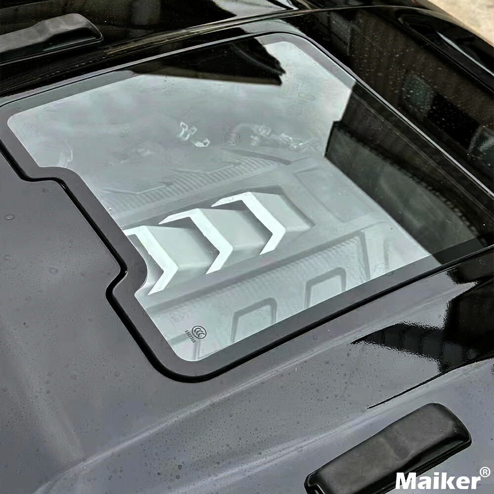 ジープ ラングラー JL グラディエーター JT 用 エンジン カバー (I4 2.0Lのみ装着可) 耐熱 ABS製 JEEP WRANGLER Engine Cover