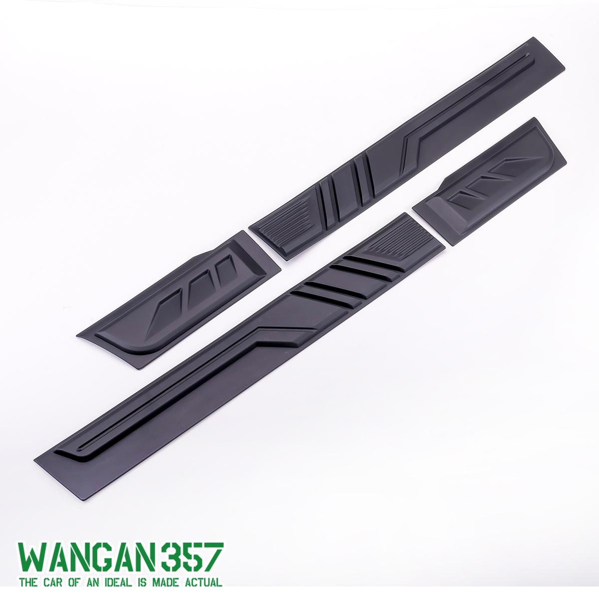 WANGAN357 スズキ ジムニーノマド JC74W 5ドア ドアサイドモール サイドプロテクションモール ボディモールディング ドアモール プロテクター ガーニッシュ ブラック